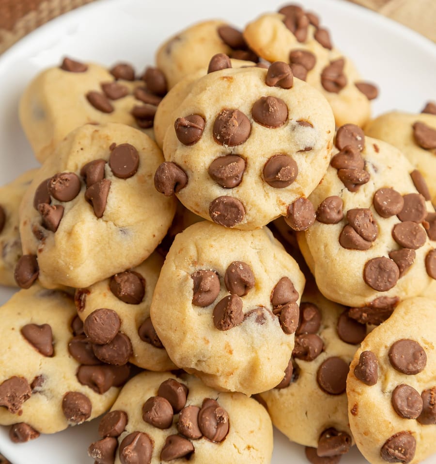 Biscoitos com gotas de chocolate